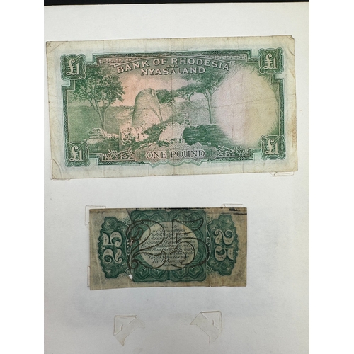 79 - £1 Note Bank of Rhodesia & Nyasaland, Fractional Currency 25 Cents 1863 , William P. Fessenden + Two... 