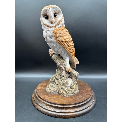 49 - Country Artists Barn Owl by Richard Cooper & Company in box - 22cm