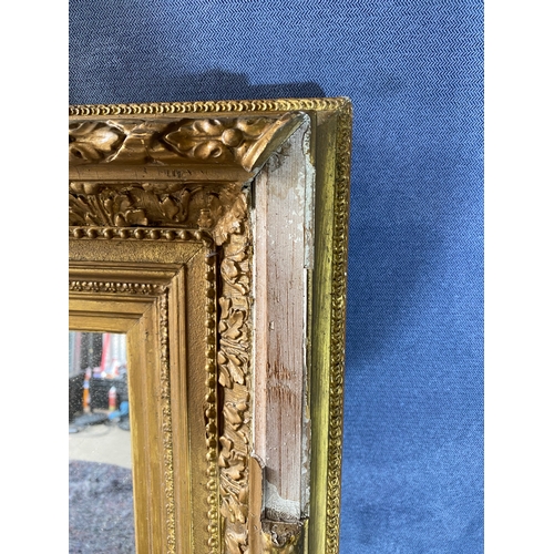 386 - Antique Gilt framed rectangular mirror.