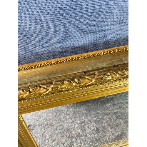 386 - Antique Gilt framed rectangular mirror.