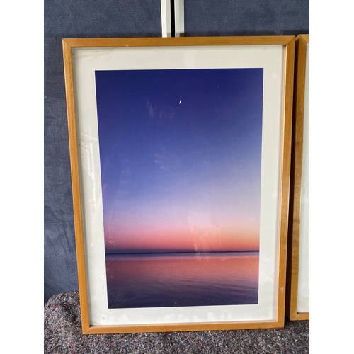 390 - Two framed scenic prints.