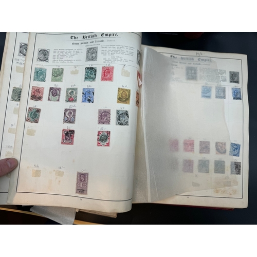 84 - Quantity of 19th century to 20th century stamp albums, Royal Mail First Day Cover Album + loose stam... 