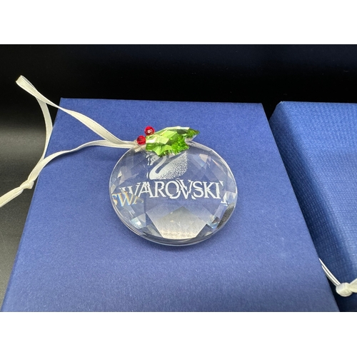 92 - Quantity of Swarovski Crystal Christmas decoration / baubles in boxes / COA - 860748 / 604190 / 1054... 