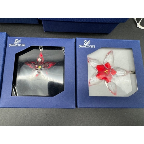 92 - Quantity of Swarovski Crystal Christmas decoration / baubles in boxes / COA - 860748 / 604190 / 1054... 