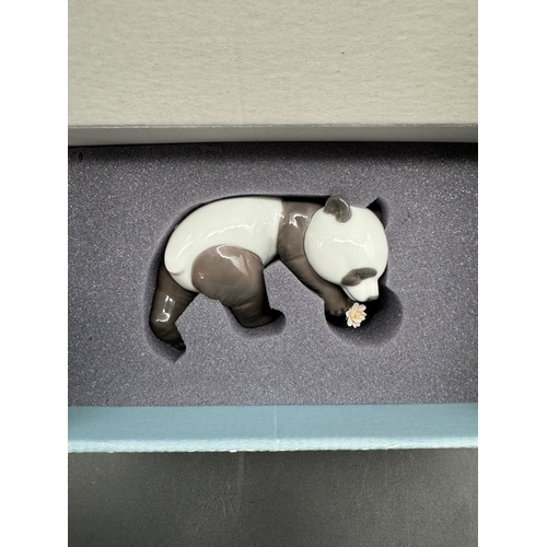 95 - Mint in Box Lladro Joyful Panda - 01008356