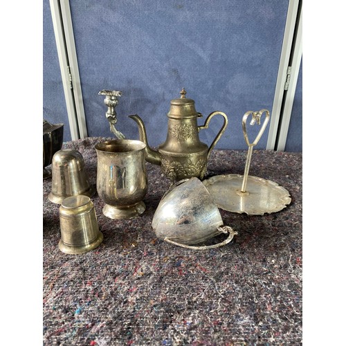 190 - Quantity of various silver plated items