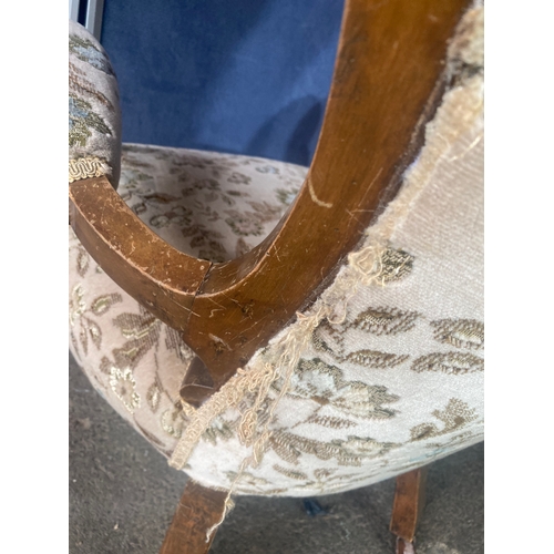 205 - Antique upholstered Nursing Chair