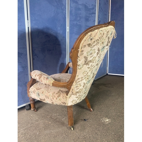 205 - Antique upholstered Nursing Chair