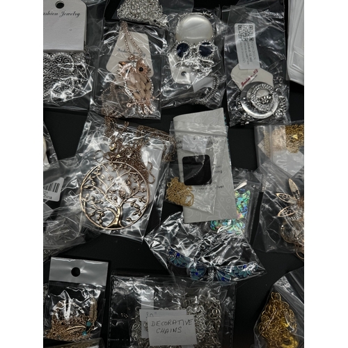 102 - Quantity of new costume jewellery necklaces, chains & pendants