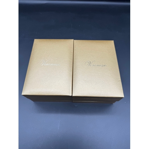 104 - Four Gold Plated 925 Silver Chains / Necklaces in Veronese boxes