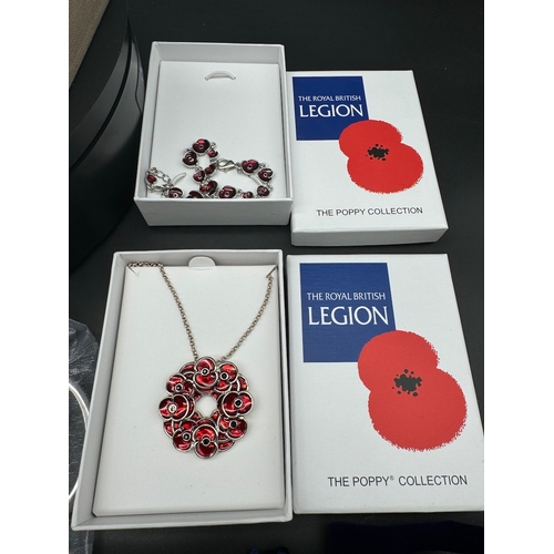 113 - Collection of Collectable The Royal British Legion Poppy Appeal Collection of Brooches, Chains, Brac... 