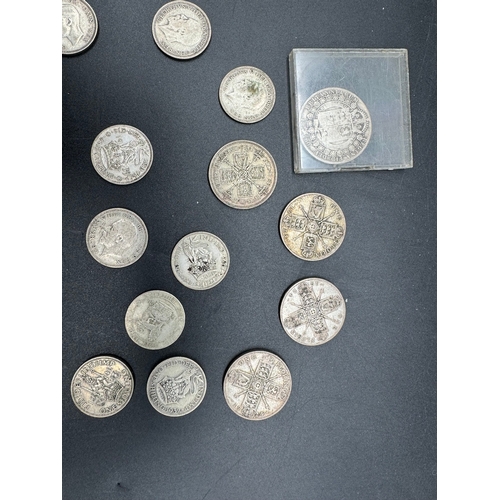 119 - Quantity of British Silver Coins + Copper French / GB Coins