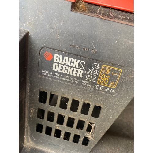 434 - Black and decker electric lawn mower.