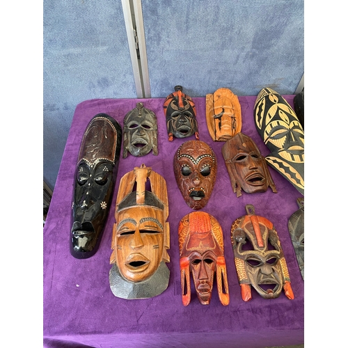 454 - A large quantity of African Tribal Face Masks.