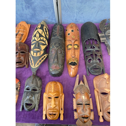 454 - A large quantity of African Tribal Face Masks.