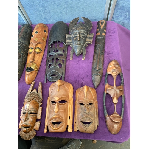 454 - A large quantity of African Tribal Face Masks.