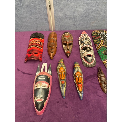 475 - A collection of African / tribal Masks.