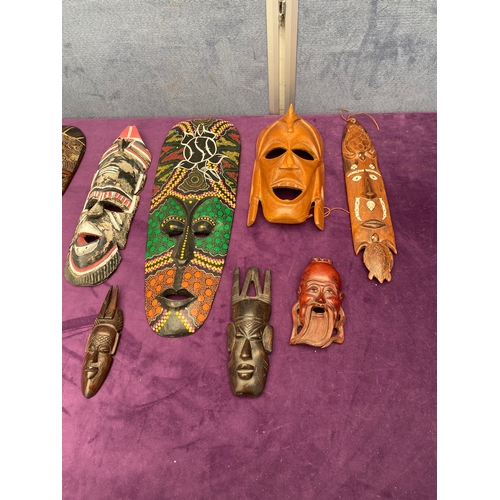 475 - A collection of African / tribal Masks.