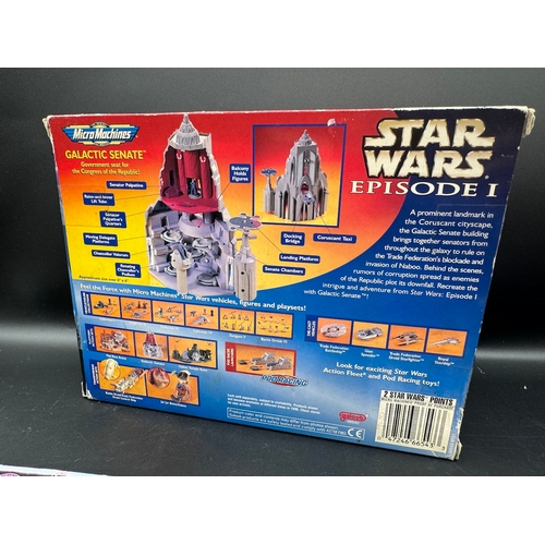 421 - Star Wars Micro Machines Sets - Episode 1 Galactic Senate + X-Wing, Y-Wing & imperial Star Destroyer