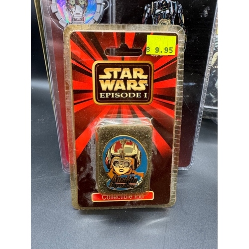 423 - Collection of 1990's Star Wars Merchandise - Ceramic Darth Vader Money Bank, C-3PO Keychain & Watch,... 