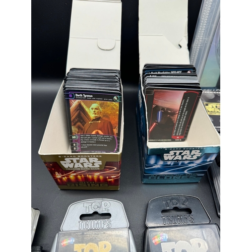 425 - Quantity of Star Wars Topps Trading Cards, Top Trumps, Micro Fax + others from the last 20 years