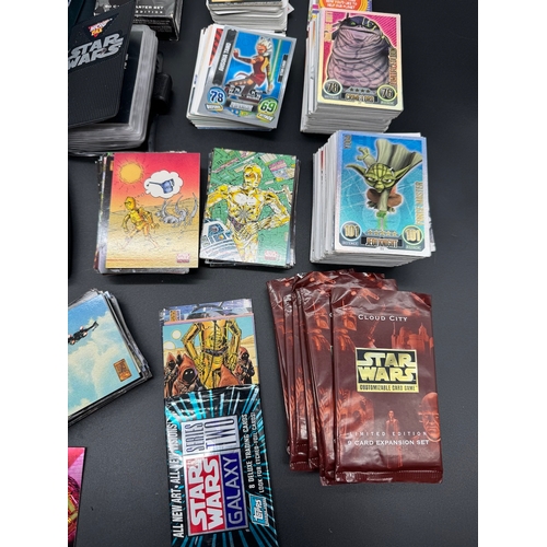 425 - Quantity of Star Wars Topps Trading Cards, Top Trumps, Micro Fax + others from the last 20 years