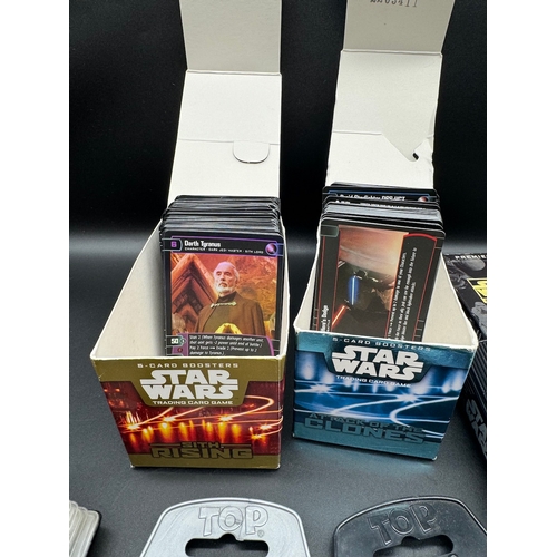 425 - Quantity of Star Wars Topps Trading Cards, Top Trumps, Micro Fax + others from the last 20 years