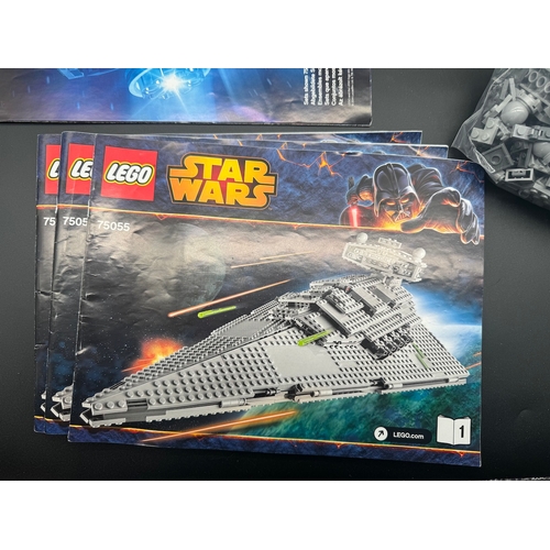 427 - Boxed Star Wars Lego Imperial Star Destroyer 75055 with instructions, mini-figures, poster