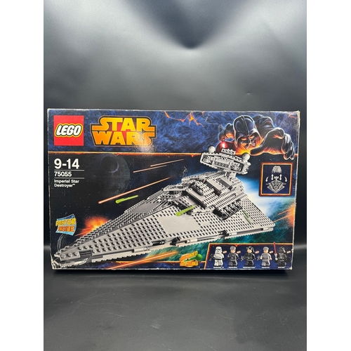 427 - Boxed Star Wars Lego Imperial Star Destroyer 75055 with instructions, mini-figures, poster