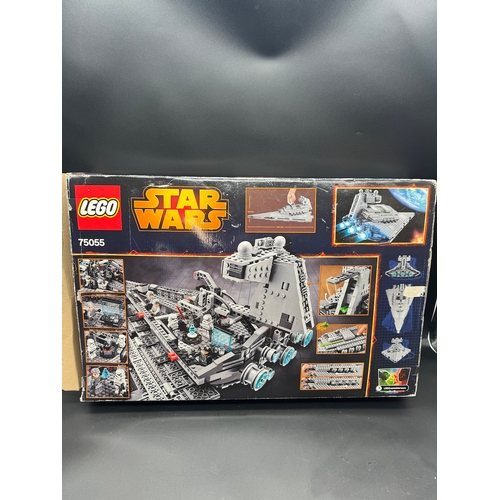 427 - Boxed Star Wars Lego Imperial Star Destroyer 75055 with instructions, mini-figures, poster