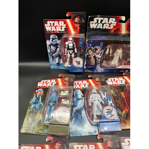 444 - 15 x Star Wars The Force Awakens Action Figures Boxed