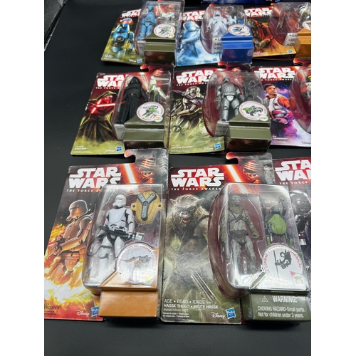 444 - 15 x Star Wars The Force Awakens Action Figures Boxed