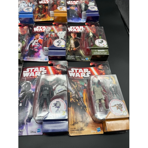 444 - 15 x Star Wars The Force Awakens Action Figures Boxed