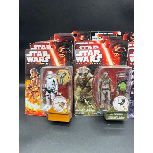 444 - 15 x Star Wars The Force Awakens Action Figures Boxed