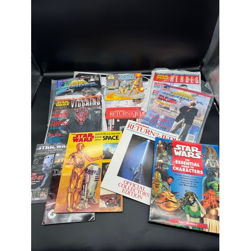 456 - Collection of Star Wars Magazines, Brochures, Books from last 20-30 years