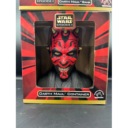 474 - Star Wars Episode 1 Darth Maul Bank + Container