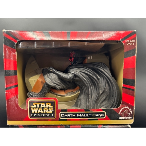 474 - Star Wars Episode 1 Darth Maul Bank + Container