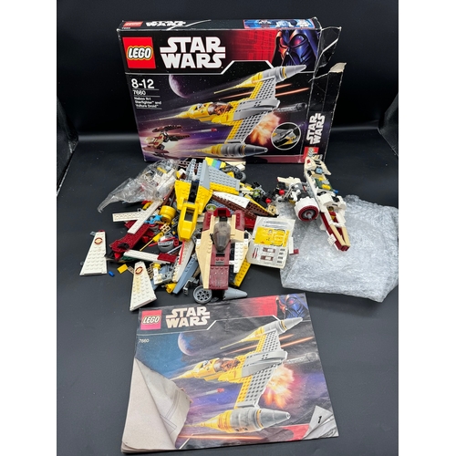 481 - Incomplete Lego Star Wars Naboo N-1 Starfighter + Lego Magaziones with free gifts