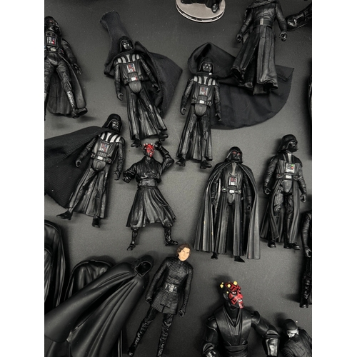 497 - Quantity of Darth Vader, Kylo Ren & Darth Maul Action Figures from last 20 years