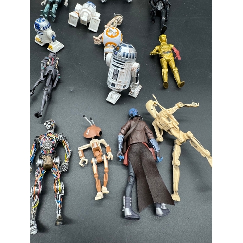 498 - Collection of Star Wars Droids Action Figures from last 20 years