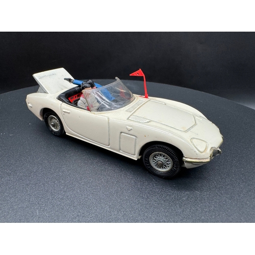 142 - Corgi Toys 336 James Bond Toyota 2000GT - In original box and plinth / card protectors, instructions