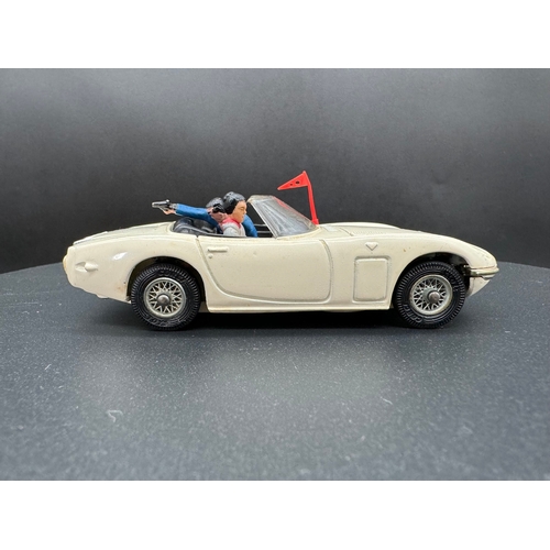 142 - Corgi Toys 336 James Bond Toyota 2000GT - In original box and plinth / card protectors, instructions