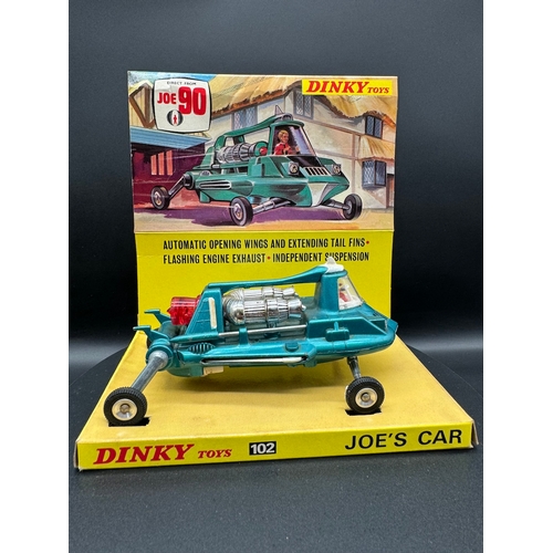 144 - Dinky Toys 102 Joe's Car - Joe 90 in original box, plinth & instructions, LED Light operational