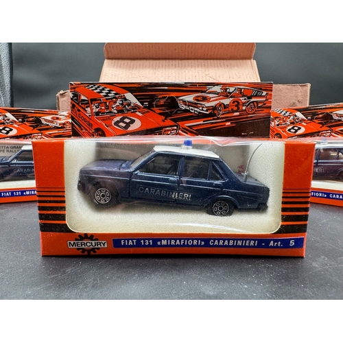 149 - 12 x Italian Mercury Fiat 131 Mirafiori Carabinieri Art 5 1:43 Scale Model in manufactures box