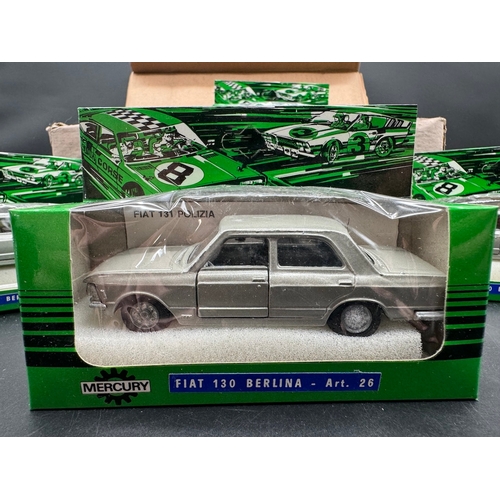 151 - 12 x Italian Mercury Fiat 130 Berlina Art 26 1:43 Scale Model in manufactures box