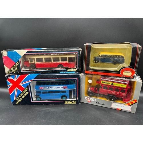 163 - A collection of Corgi Classics, Corgi Original Omnibus & Solido Buses & Coaches all boxed / cased