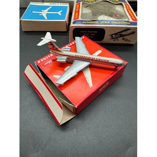 188 - A collection 1960's/70's of Schuco Diecast Air France, Swiss Air, Pan America, Condor, Lufthansa Mod... 