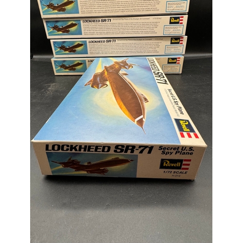 189 - Five 1970's Revell Lockheed SR-71 Secret U.S Spy Plane 1:72 Scale Model Kits - Excellent complete un... 