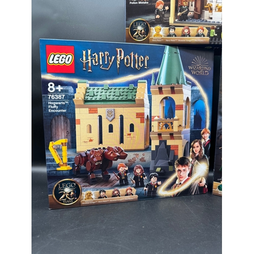 129 - Three Brand New Sealed Harry Potter Lego Sets 76387 / 76386 / 76382