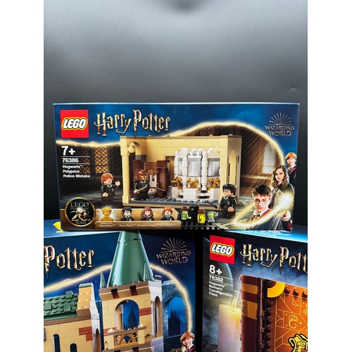 129 - Three Brand New Sealed Harry Potter Lego Sets 76387 / 76386 / 76382